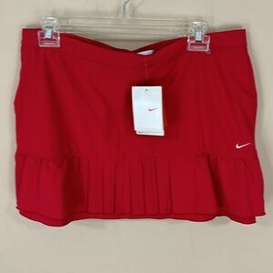 Nike Fitdry Red Tennis Shirt Skort Size 10 NWT
